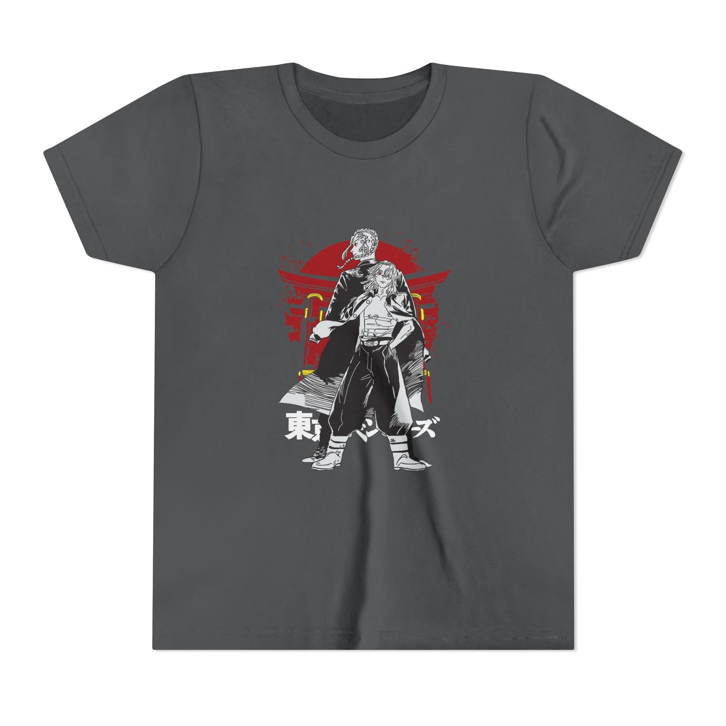 Tokyo Revengers Youth Short Sleeve Tee - Samurai Graphic T-shirt for Anime Fans - CreativeRino