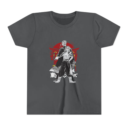 Tokyo Revengers Youth Short Sleeve Tee - Samurai Graphic T-shirt for Anime Fans - CreativeRino