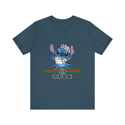 Stitch Gucci Unisex Jersey Short Sleeve Tee - CreativeRino