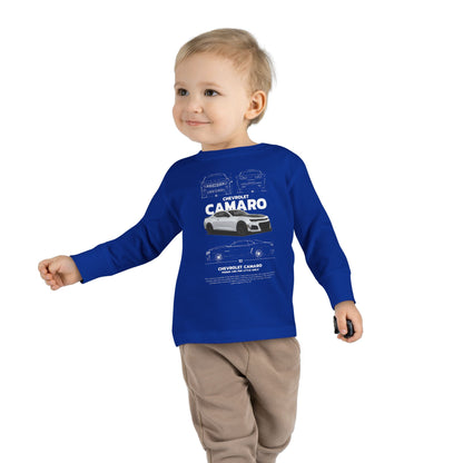 Chevrolet Camaro Toddler Long Sleeve Tee – Perfect Gift for Young Car Enthusiasts - CreativeRino