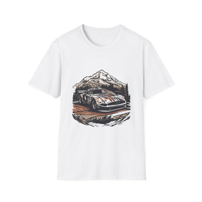 Vintage Rally Car Adventure Unisex T-Shirt - CreativeRino