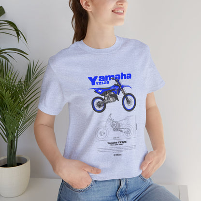 Yamaha YZ125 Bike Graphic Tee – Unisex Jersey Short Sleeve T-shirt - CreativeRino