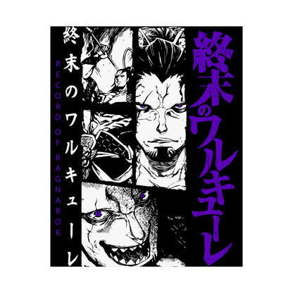 Anime Matte Vertical Posters Record of Ragnarok Wall Art - CreativeRino