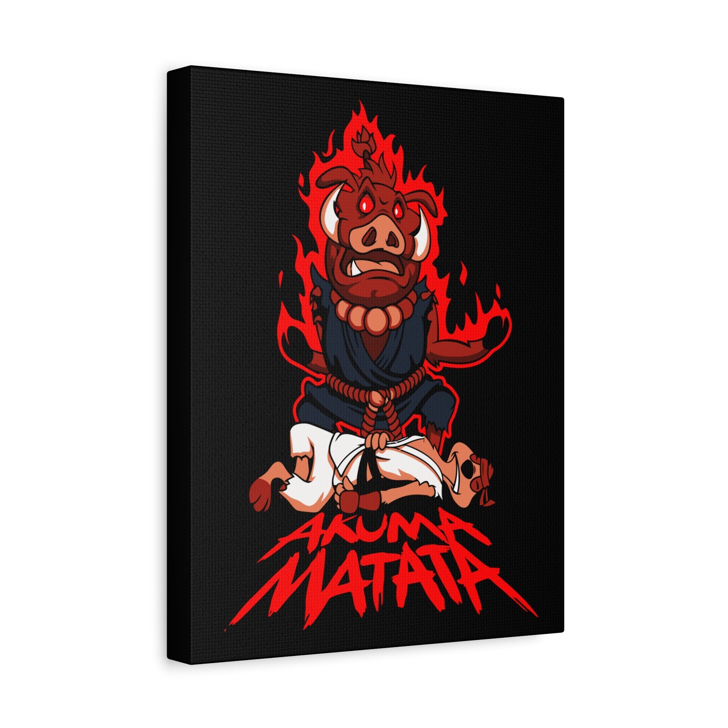 Akuma Matata Canvas Art - Vibrant, Stretched Wall Decor for Home & Office - CreativeRino