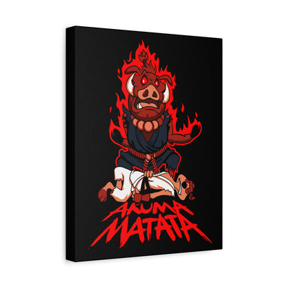 Akuma Matata Canvas Art - Vibrant, Stretched Wall Decor for Home & Office - CreativeRino