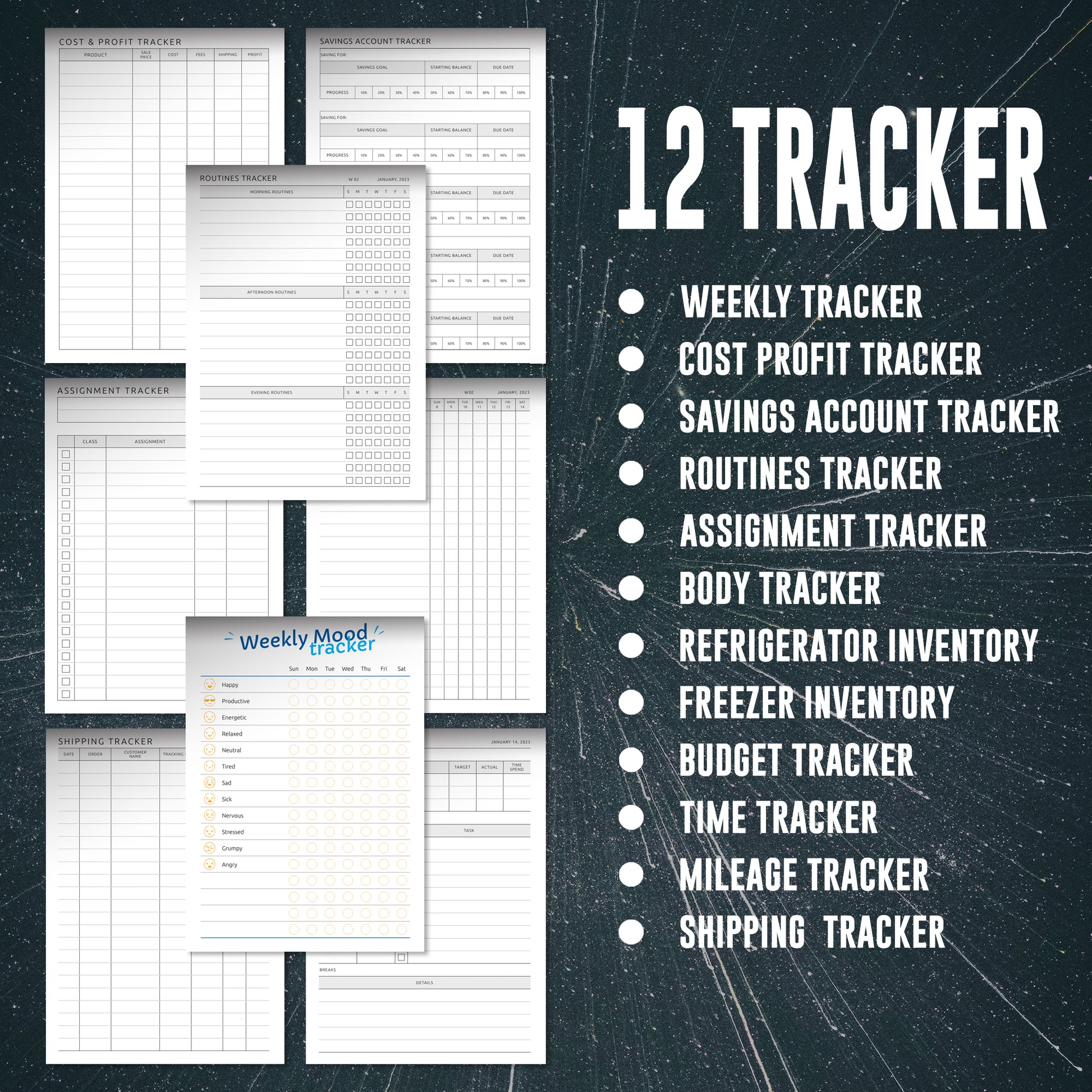 2025 Journal Bundle Printable Journal Planner Calendar Trackers Pages | 2025 Digital Planner Bundle - CreativeRino