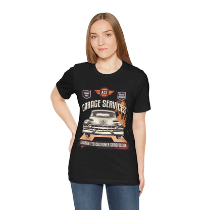 Classic Car Garage Unisex Jersey Short Sleeve Tee - CreativeRino