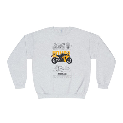 Honda CBR Unisex Crewneck Sweatshirt - Perfect T-shirt for Motorcycle Enthusiasts - CreativeRino