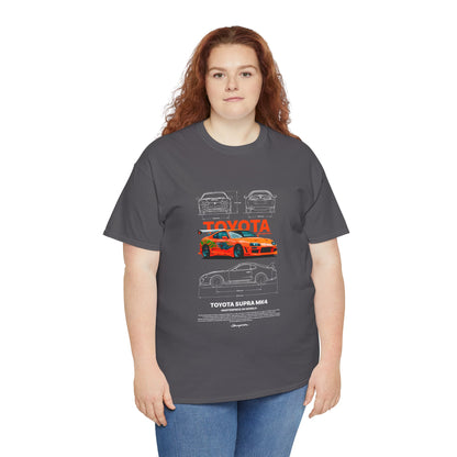 Toyota Supra MK4 Unisex Heavy Cotton Tee - Car Enthusiast Shirt - CreativeRino