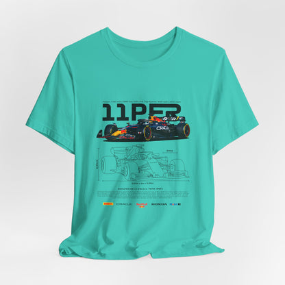 Sergio Perez F1 Racing-Inspired Unisex Short Sleeve Tee | Car T-shirt - CreativeRino