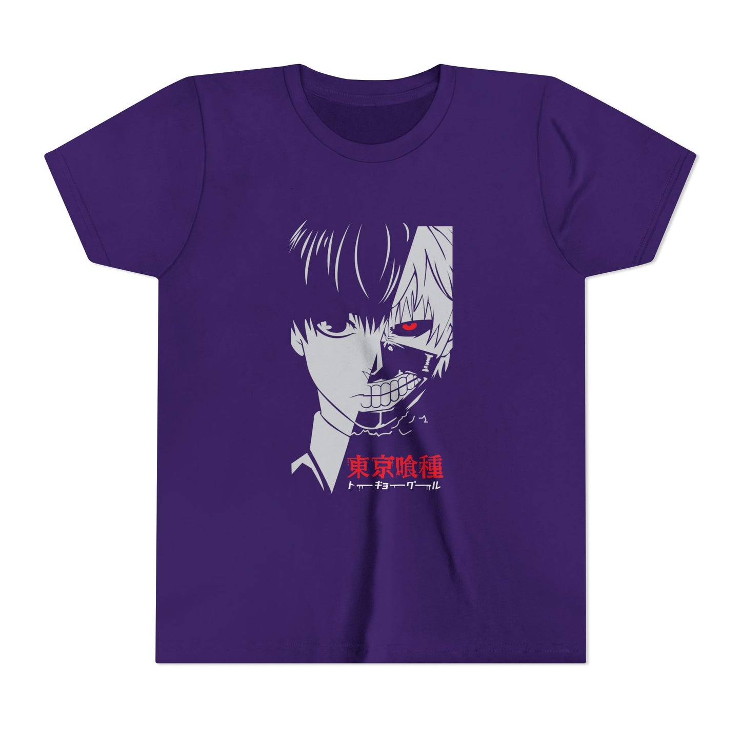 Tokyo Ghoul Youth Short Sleeve Tee - Anime Graphic T-shirt for Teens - CreativeRino