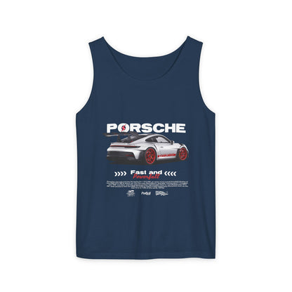 Porsche 911 Fast and Powerful Unisex Tank Top - CreativeRino