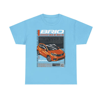 Honda Brio Unisex Heavy Cotton Tee - Perfect T-shirt Gift for Car Enthusiasts - CreativeRino