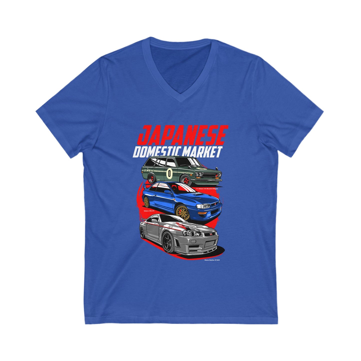 Japanese Domestic Market Car V-Neck Tee - Unisex Car Enthusiast T-shirt - CreativeRino