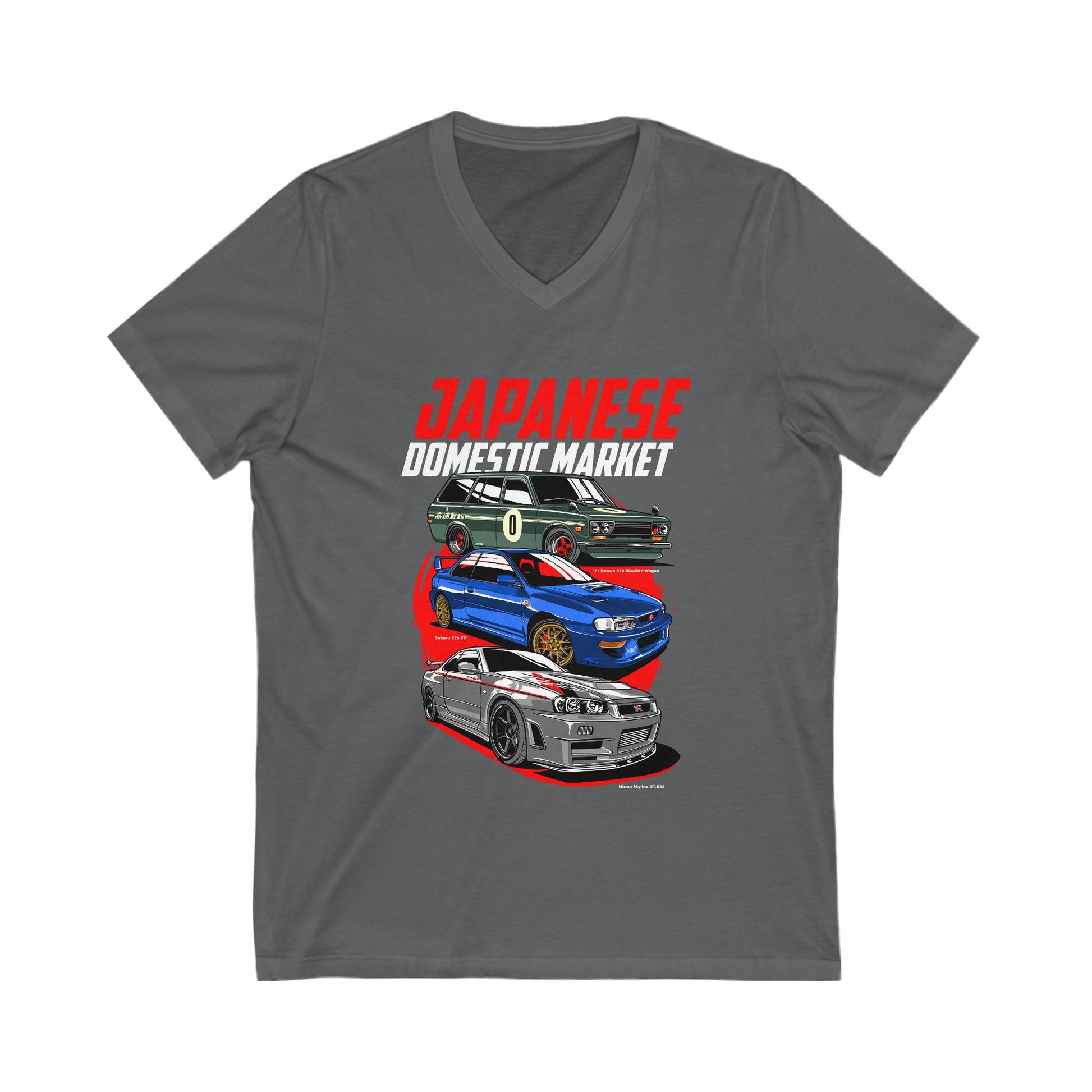 Japanese Domestic Market Car V-Neck Tee - Unisex Car Enthusiast T-shirt - CreativeRino