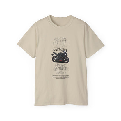 Yamaha YZF-R1 Unisex Ultra Cotton Tee - Perfect T-shirt for Riders - CreativeRino