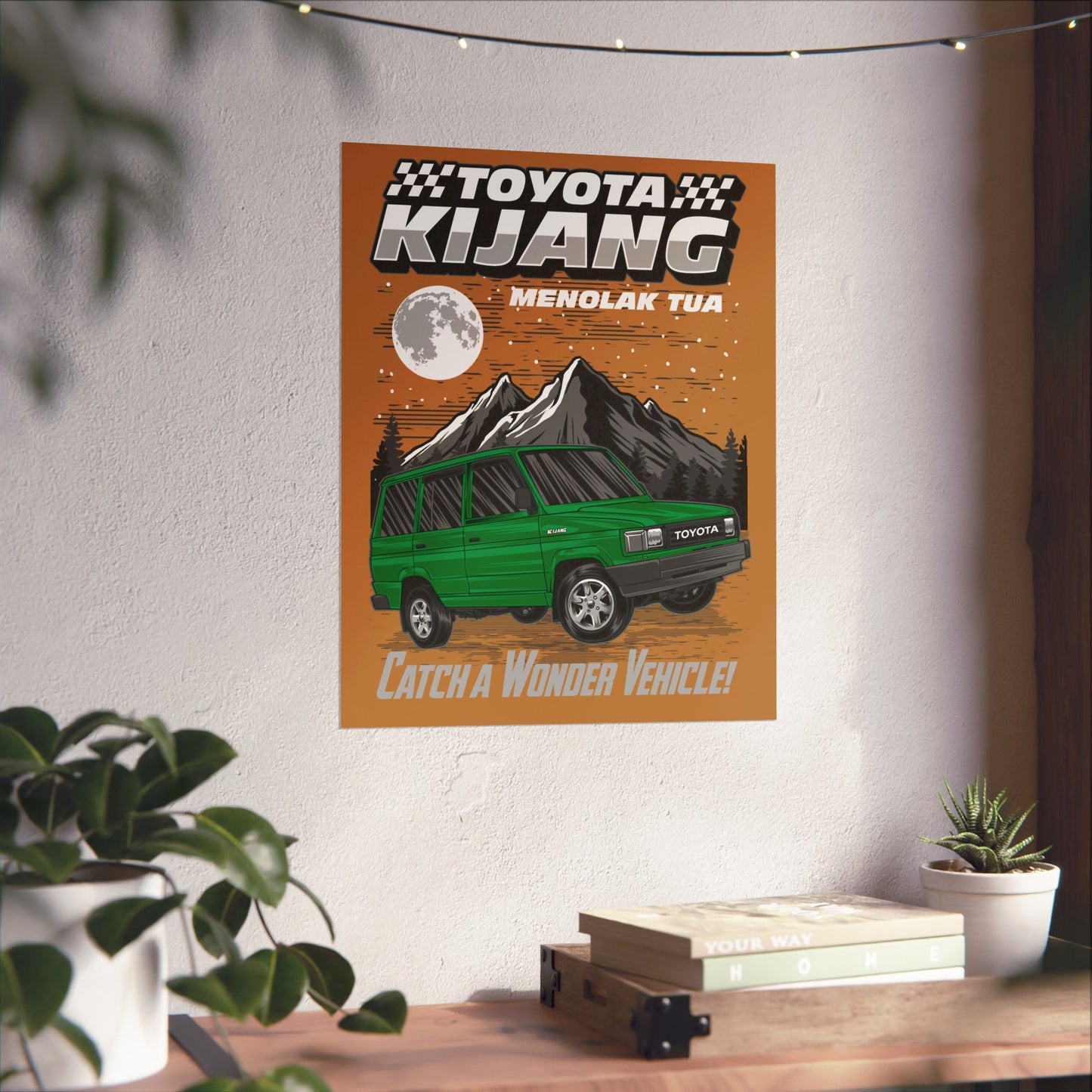Vintage Toyota Kijang Vertical Poster - Catch a Wonder Vehicle! - CreativeRino
