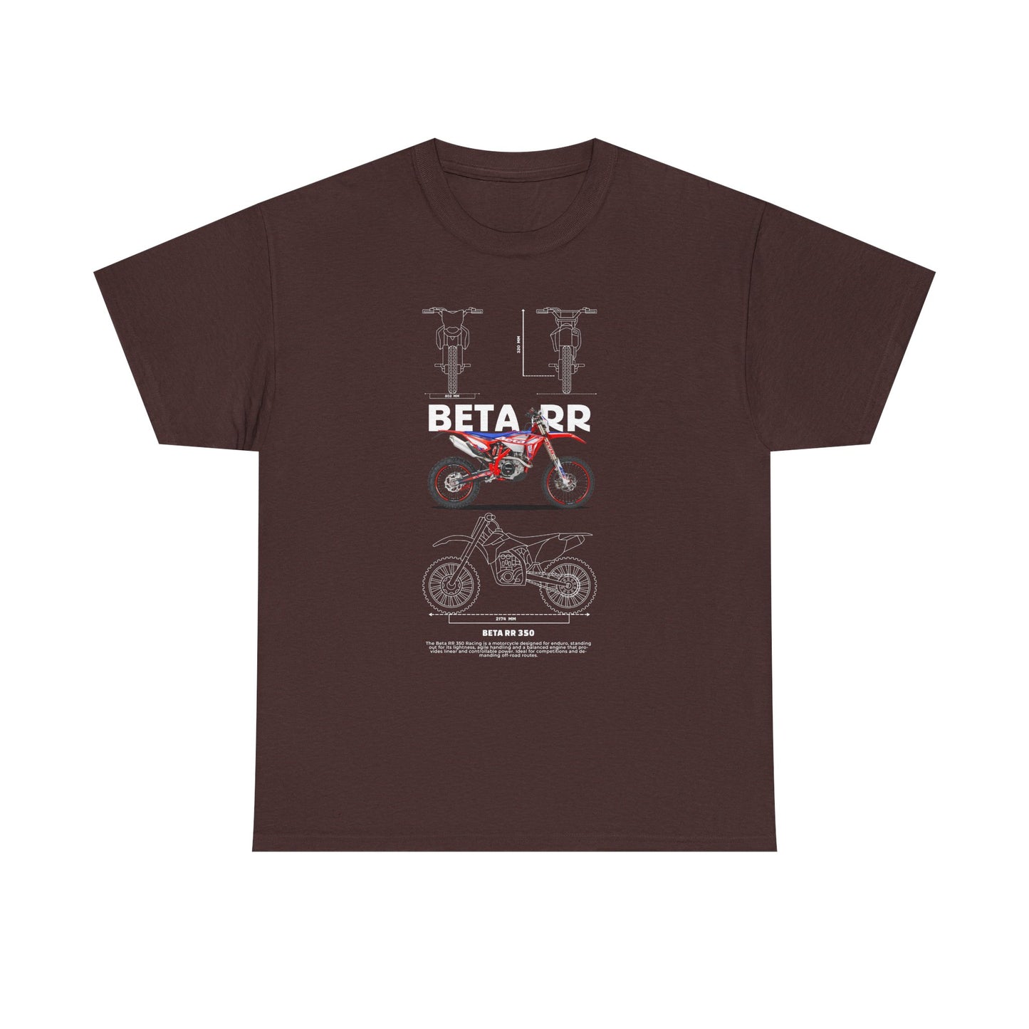 Unisex Heavy Cotton Tee - Beta RR Motorcycle Graphic T-shirt - CreativeRino