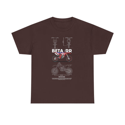 Unisex Heavy Cotton Tee - Beta RR Motorcycle Graphic T-shirt - CreativeRino