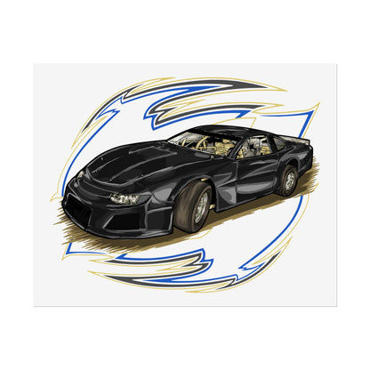Racing Car Rolled Poster | Automotive Art Print for Car Enthusiasts - CreativeRino