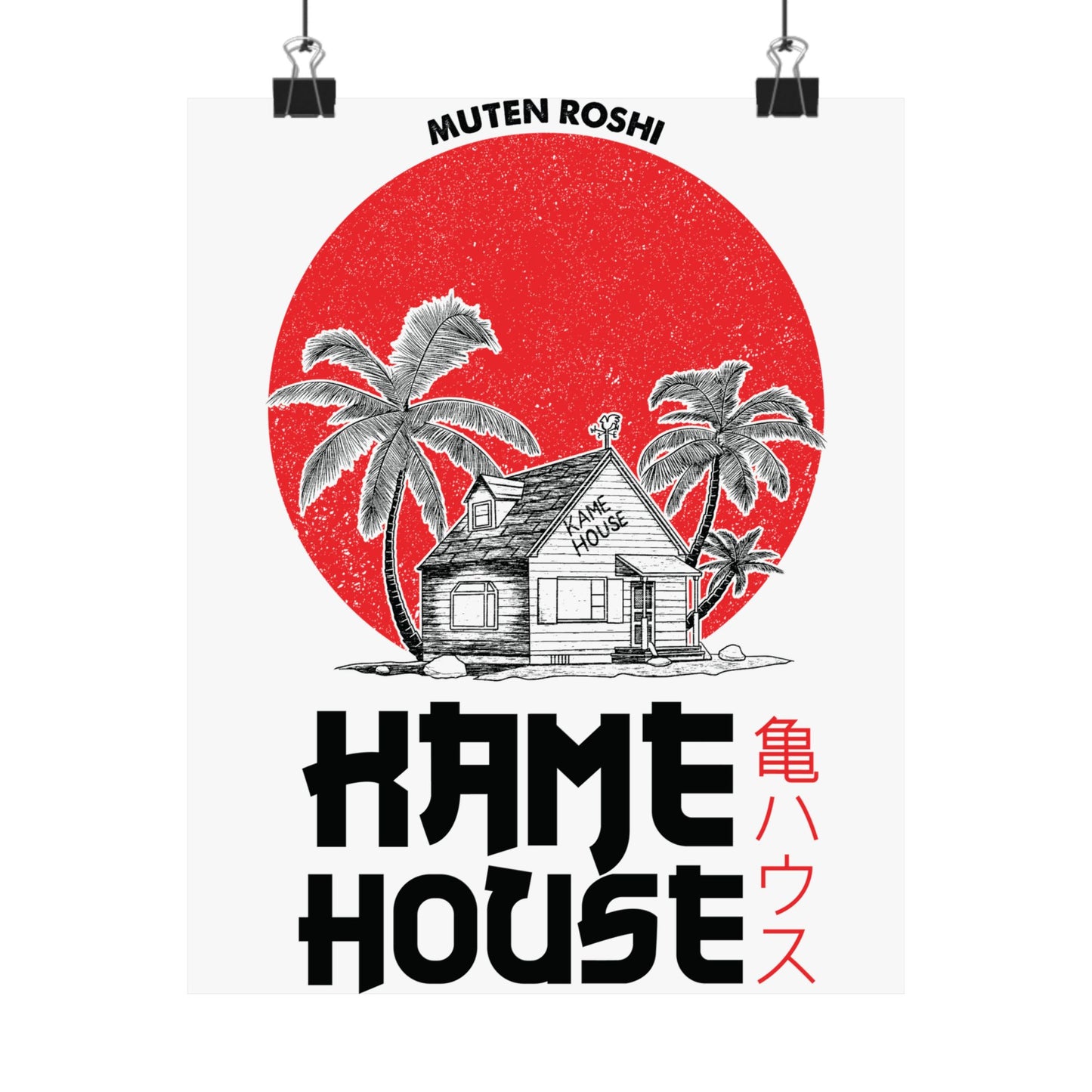 Anime-Inspired Matte Vertical Posters - Kame House Design - CreativeRino