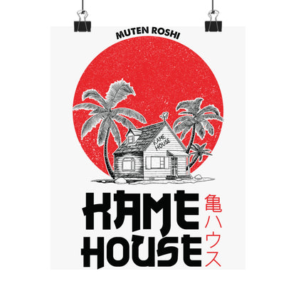 Anime-Inspired Matte Vertical Posters - Kame House Design - CreativeRino