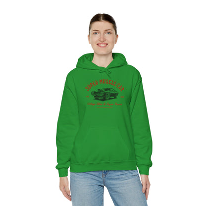 Super Muscle Car Hoodie - Unisex Heavy Blend Sweatshirt for Car Enthusiasts - CreativeRino