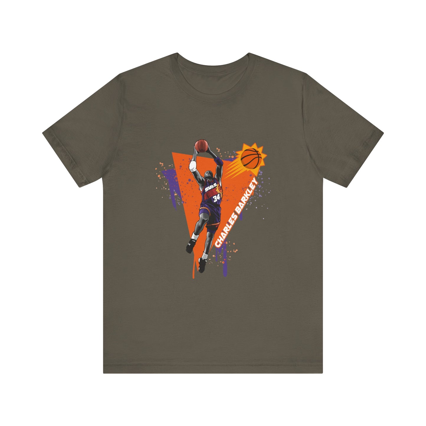 Charles Barkley Unisex Jersey Short Sleeve Tee Basketball T-shirt - CreativeRino