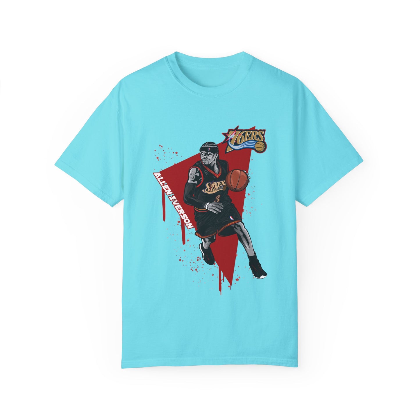Allen Iverson Basketball Unisex T-shirt - Sports Fan Tee with Graphic Print - CreativeRino