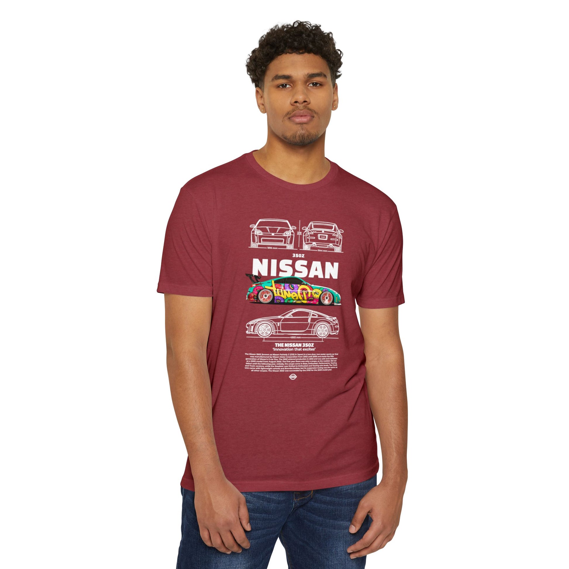 Vintage Nissan 350Z Unisex T-Shirt | Automotive Racing Graphic Tee - CreativeRino