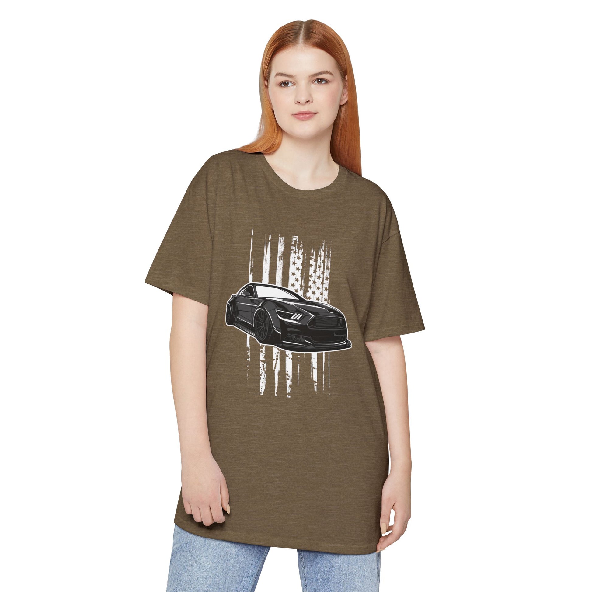Vintage American Muscle Car Tee - Unisex Long Body Urban T-shirt - CreativeRino