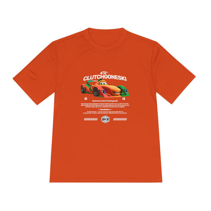 Rip Clutchgoneski Unisex Moisture Wicking Tee - Graphic T-shirt for Racing Fans - CreativeRino