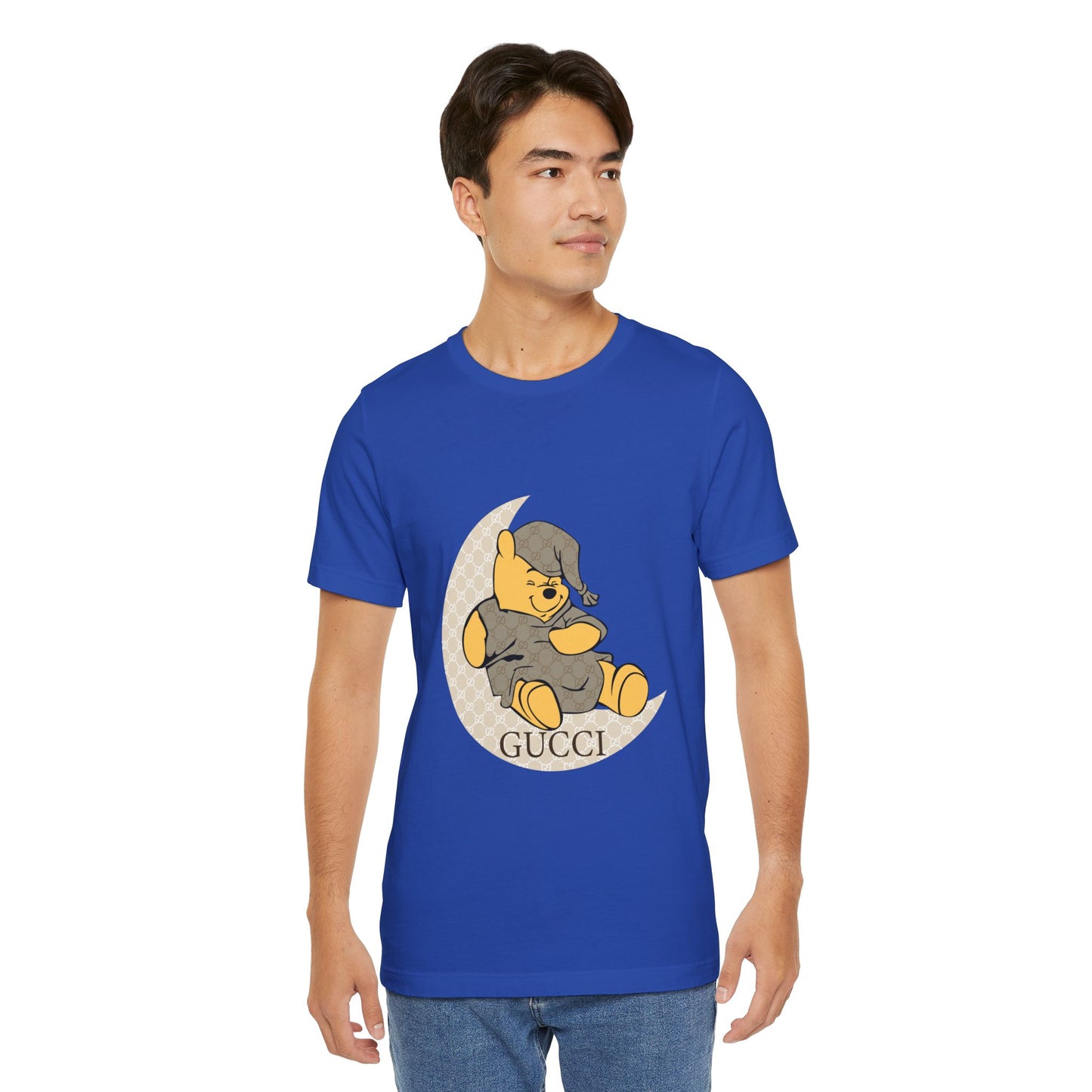 Cozy Sleepy Bear Unisex Jersey T-Shirt - CreativeRino