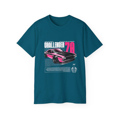Vintage Challenger 70 Unisex Ultra Cotton Tee - Classic Muscle Car Shirt - CreativeRino