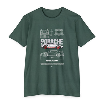 Porsche 911 GT3 Unisex CVC Jersey T-shirt - Classic Car Enthusiast Apparel - CreativeRino