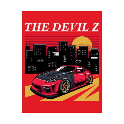 The Devil Z Retro Car Art Rolled Poster - CreativeRino