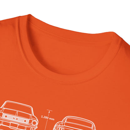 Ford Mustang Shelby GT350 Unisex Softstyle T-Shirt - Car Lovers Tee - CreativeRino