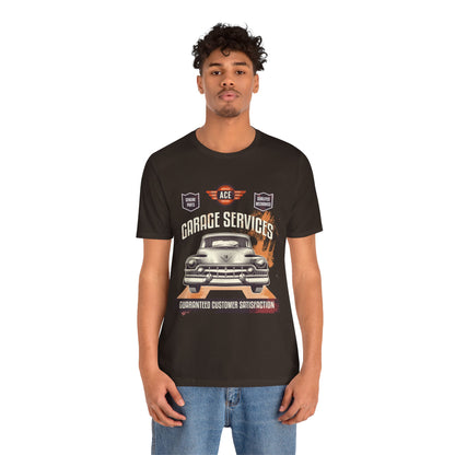 Classic Car Garage Unisex Jersey Short Sleeve Tee - CreativeRino