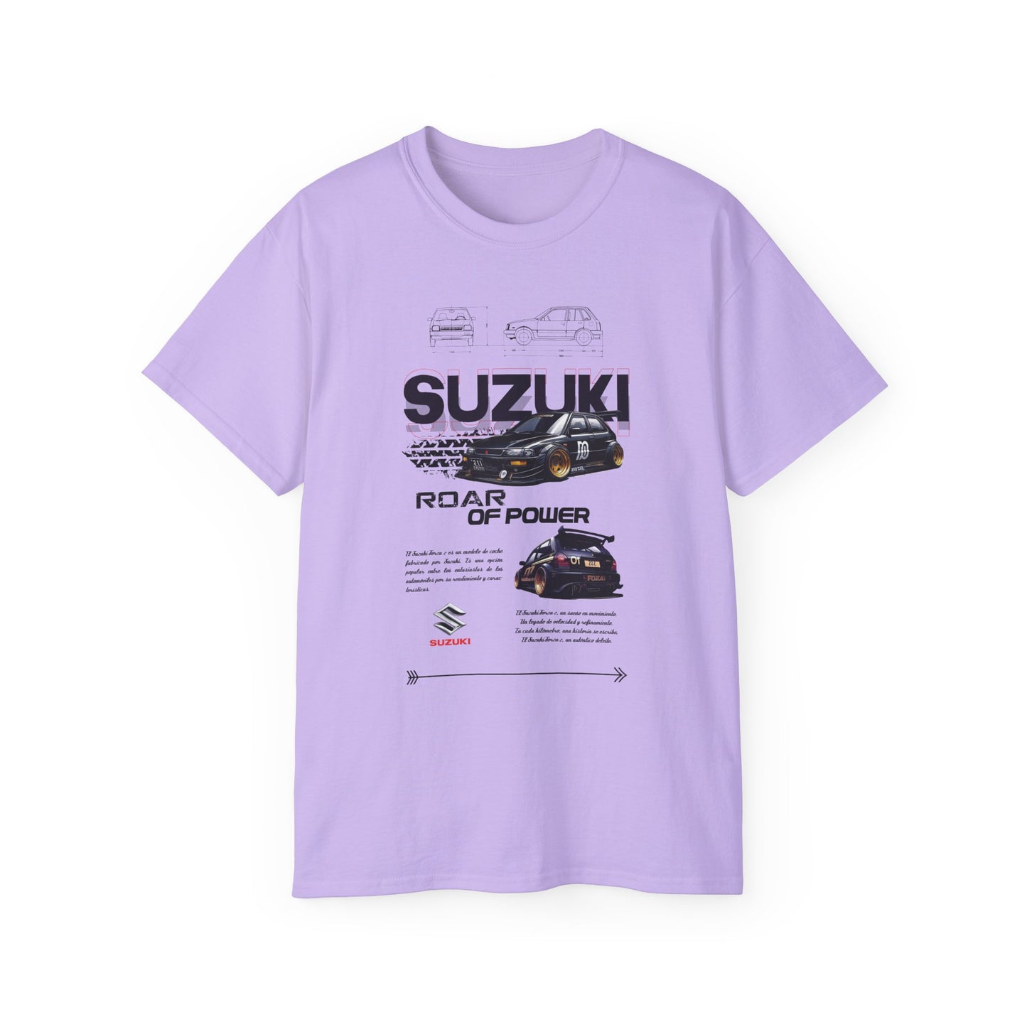 Suzuki Roar of Power Unisex Ultra Cotton Tee - Perfect T-shirt for Car Enthusiasts - CreativeRino
