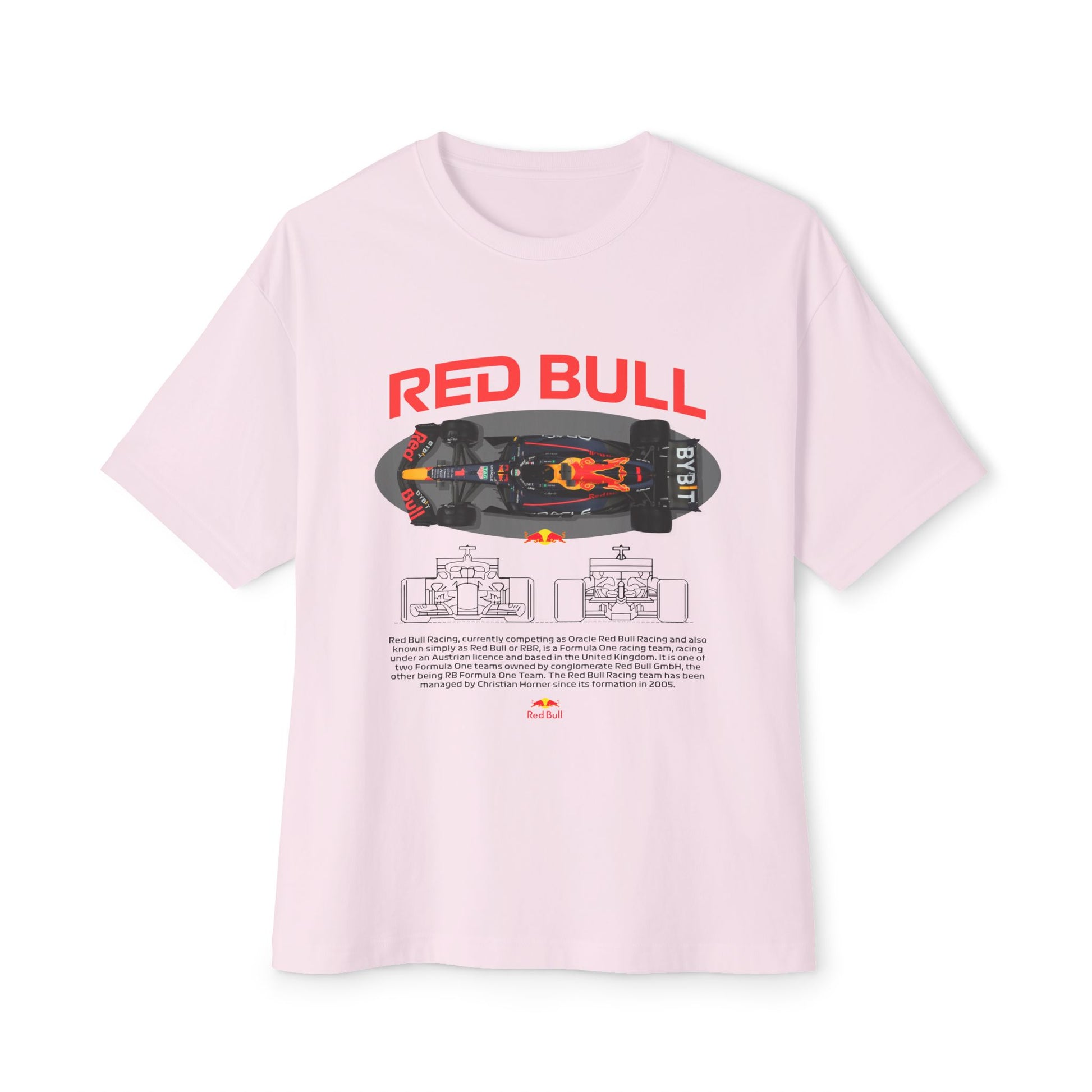 Red Bull Racing Car Unisex Oversized Boxy Tee -  Car T-shirt - CreativeRino