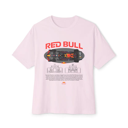 Red Bull Racing Car Unisex Oversized Boxy Tee -  Car T-shirt - CreativeRino