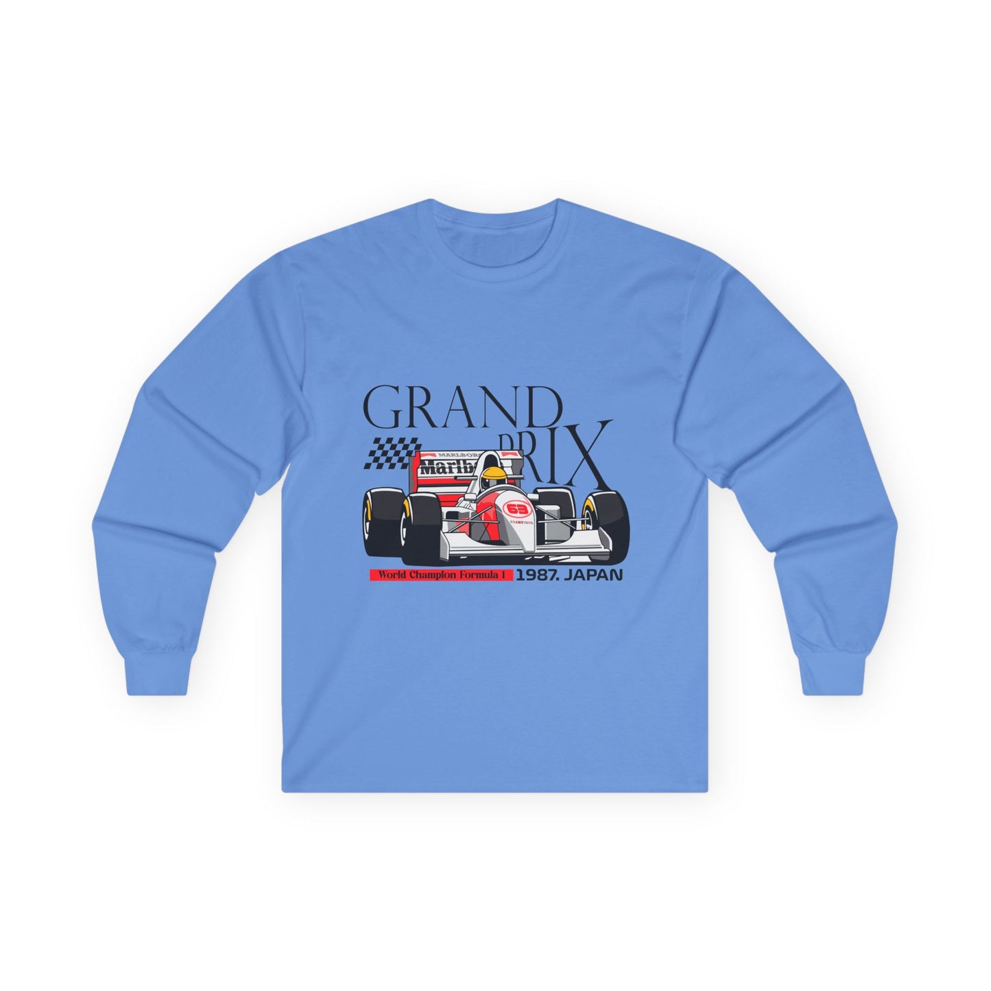 1987 Japan Grand Prix Long Sleeve Tee - Racing Enthusiast Apparel - CreativeRino