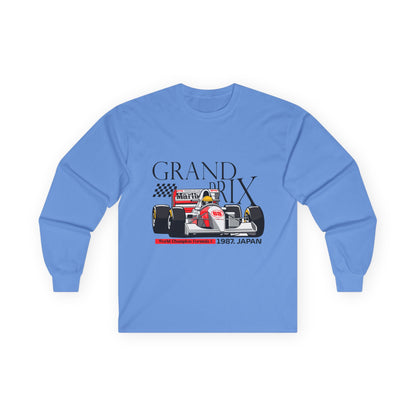 1987 Japan Grand Prix Long Sleeve Tee - Racing Enthusiast Apparel - CreativeRino