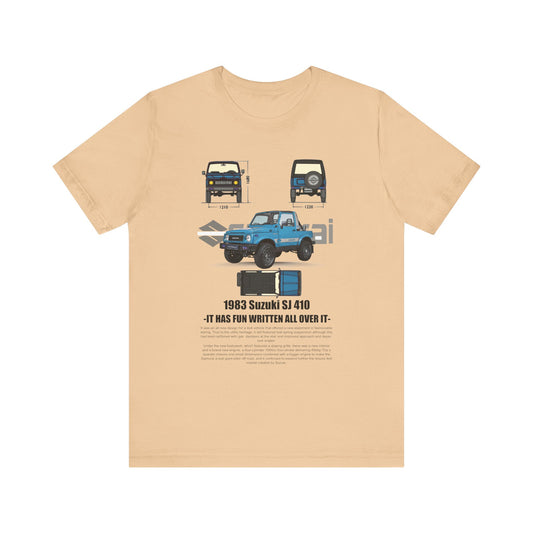 Vintage Suzuki 1983 Graphic Tee - Unisex Short Sleeve T-Shirt - CreativeRino