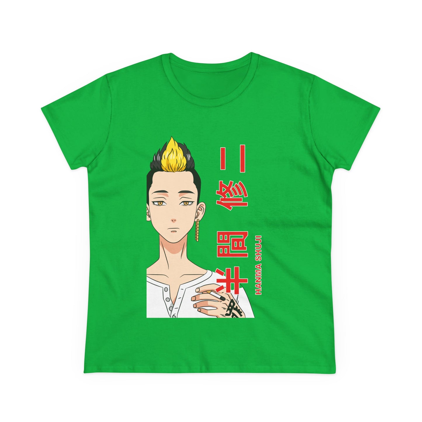 Anime-Inspired Women's Midweight Cotton Tee - Tokyo Revengers T-shirt Design - CreativeRino