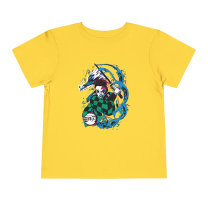 Demon Slayer Toddler Tee - Short Sleeve Anime T-shirt for Kids - CreativeRino