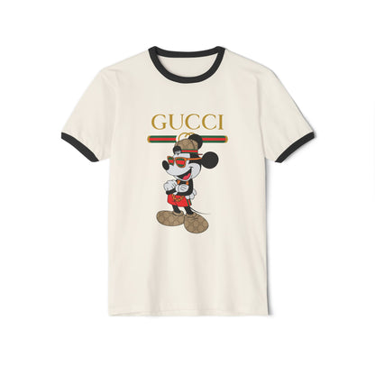 Mickey Mouse Gucci Ringer T-shirt - CreativeRino