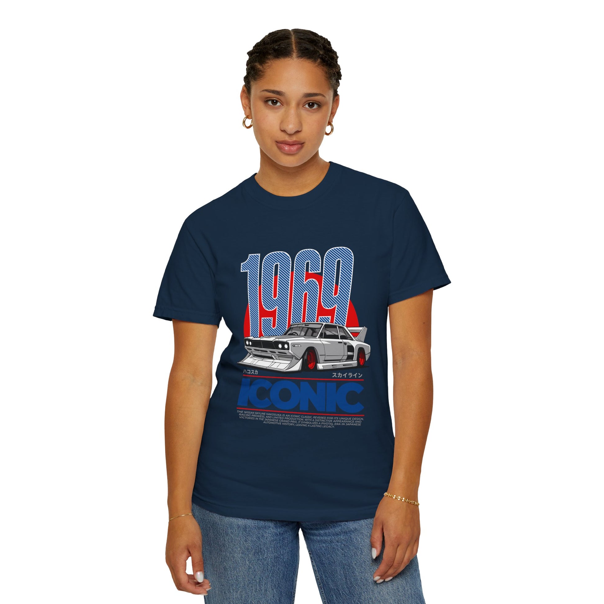 1969 Iconic Car Unisex Garment-Dyed T-Shirt - Perfect for Car Enthusiasts - CreativeRino