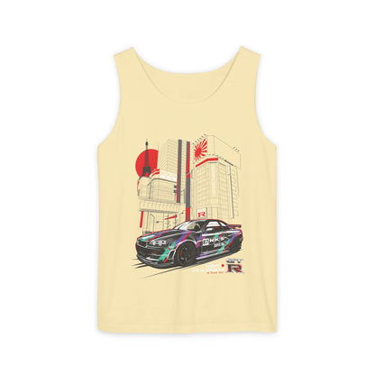 Nissan GT-R Racing Graphic Tank Top for Car Enthusiasts - CreativeRino