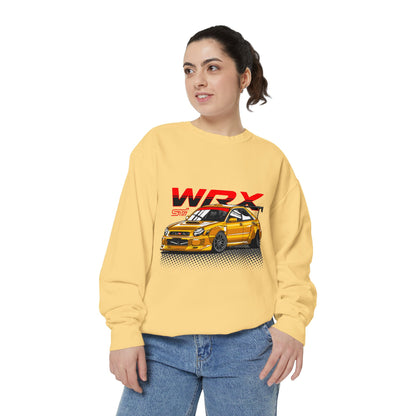 Gold Subaru WRX STI Car Unisex Sweatshirt | Car Enthusiast Apparel | Perfect for Gifts - CreativeRino